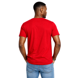 T-shirt col en V Kappa Alpha Psi numéro 6 rouge, vêtement de fraternité grecque avec motif audacieux, confort premium et coupe élégante - Product Image 2