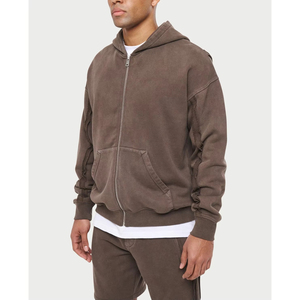 Custom Mens Oversize Hoodie Heavy Weight French Terry Acid Wash Style Streetwear Pullover Hooded Collar Vintage Wash Winter Wear - Product Image 5