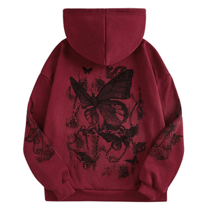 New Professional Custom High Quality logo Pullover Hoodies Plus Size Sweatshirts Puff Printing Hoodie - Product Image 2