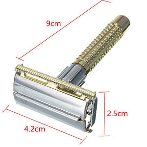 Rasoir de sécurité vintage manuel en acier inoxydable de haute qualité pour homme, lame double tranchant, 1 pièce, manche inclus, pour le rasage quotidien du visage – Meilleur prix - Product Image 6