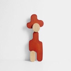 Vente flash - Sculpture abstraite en bois, figurine artisanale, décoration minimaliste pour table, ornement pour salon - Product Image 2