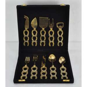 Ensemble de service à fromage de luxe de qualité alimentaire, coffret cadeau de luxe, couverts dorés de qualité supérieure pour boulangerie, café, accessoires de table - Product Image 2