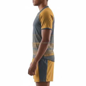 Uniforme de Rugby Sublimado de Manga Corta de Secado Rápido Personalizado OEM al por Mayor - Product Image 5