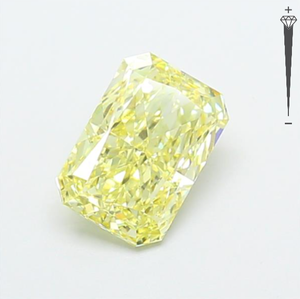 Diamant de laboratoire CVD certifié IGI, taille Radiant, 1,38 carat, couleur Jaune Fantaisie, clarté VS2, LG 792667013, ROYAL GEMS pour bijoux - Product Image 3