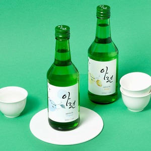 [So1ne Company] Soju ARYEON, alcool aromatisé aux fruits coréens, 360 ml, bouteille en verre vert, spiritueux filtré au charbon de bambou - Product Image 2