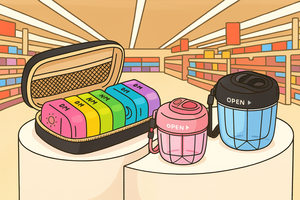 กล่องใส่ยาแบบพกพา แบ่งช่องใส่ยา 3 เวลาต่อวัน สำหรับ 7 วัน - Product Image 4