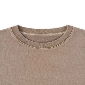 Sudadera de Cuello Redondo con Hombros Caídos, Diseño Nuevo, Precio de Fábrica, Logotipo Personalizado, para Hombre, de Lujo, de Algodón, Forro Polar Ecológico - Product Image 3