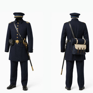 Oferta Especial: Uniforme Ceremonial Vintage para Hombre, Reproducción, Tela de Forro Polar, Personalizable, Ecológico, Transpirable, Ajuste Cómodo, Alta Calidad - Product Image 1