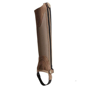 Premium Leather With High Quality <b>Half</b> <b>Chaps</b> Horse Riding <b>Chaps</b> Cow Hide Leather Equipment Genuine Leather <b>Chaps</b> - Product Image 3