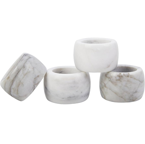 Anillos de Servilleta de Mármol de Excelente Calidad, Anillos Modernos para Servilletas a un Precio Accesible, para la Mesa del Día o de Noche - Product Image 1