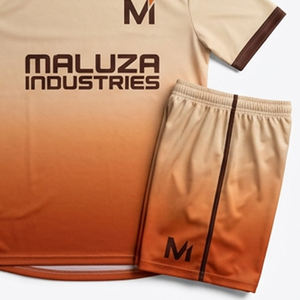 Uniforme de Fútbol Sublimado de Alta Gama, Ropa Deportiva Personalizada, Conjunto de Camiseta de Fútbol con Tela Transpirable para Atletas Profesionales - Product Image 2
