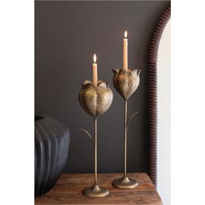 Bougeoirs vintage en cuivre martelé, grands chandeliers en métal pour décoration de table, fournisseur B2B en gros pour événements, fêtes et hôtels - Product Image 6