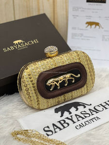 Qualité supérieure Soirée Rose Sequin Festive Embrayage Collector Piece HUMRAN EXPORT Écologique Étanche Acrylique Mode Embrayage - Product Image 3