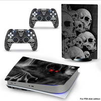 Autocollant en vinyle pour console et manette Sony Playstation 5 PS5 Digital Edition, motif anime personnalisé, couverture intégrale
