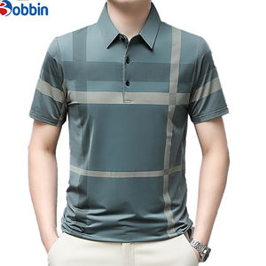 คอลเลคชั่นฤดูร้อนใหม่ เสื้อโปโลผู้ชายแฟชั่น เสื้อโปโลธุรกิจ ลายทาง แขนสั้น สวมใส่สบายๆ สำหรับเดินทาง พร้อมลวดลาย - Product Image 3