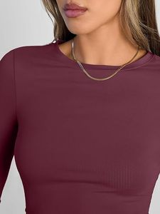 Wholesale Custom Women Nylon <b>Long</b> <b>Sleeve</b> Yoga <b>Top</b> OEM ODM Activewear Manufacturer <b>Stretch</b> Breathable Gym Fitness Workout Running - Product Image 4