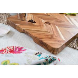 Tabla de Preparación de Cocina de Madera con Borde Natural - Apta para Lavavajillas y Fácil de Limpiar - Product Image 3