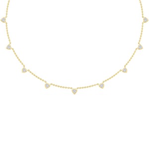 Collier avec pendentif en diamant de laboratoire taille cœur 3,30 CTW, clarté VS+, or rose 9K, bijoux de luxe, 16 pouces - Product Image 6