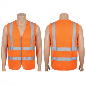 Chaleco de Seguridad de Malla de Poliéster Transpirable de 120 GSM, Certificado CE, Talla Grande, Amarillo Fluorescente, Cinta Reflectante, Logotipo Personalizado - Product Image 2