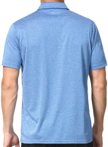 Polo en coton rouge pour homme, manches courtes, décontracté, avec poche, respirant, tissé, couleur unie, coupe classique - Product Image 5