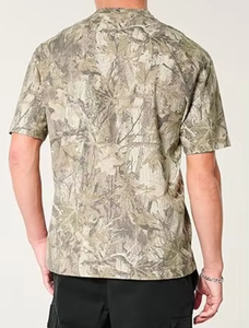 Venta al por mayor Camiseta Oversize de Caza con Hombros Caídos Estilo Hip Hop, Cortavientos, de Poliéster/Algodón con Camuflaje RealTree, Haus - Product Image 4