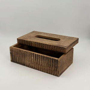 Boîte à mouchoirs en bois de luxe faite à la main au design moderne, prix d'usine, support de papier absorbant pour table à manger, accessoire de décoration de table - Product Image 2