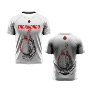เสื้อยืดแขนสั้นสีดำสำหรับผู้ชาย พิมพ์ลายแบบซับลิเมชั่น แห้งเร็ว ดีไซน์สปอร์ต ทรงปกติ คอกลม - Product Image 4