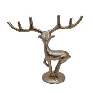 Gorgeous Design Rough Brass Finishing Aluminum Metal <b>Table</b> Top Decorative Reindeer for Home Decor - Product Image 1