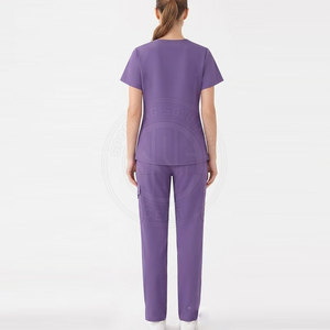 Uniforme d'infirmière élégant pour femmes, tenue médicale légère avec poches pratiques et tissu résistant - Product Image 2