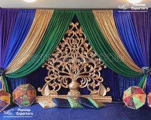 Fondo de escenario de boda, Panel de fondo de Gran Oro de EE. UU., increíble, indio - Product Image 2