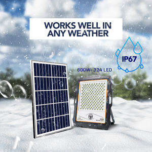 Lámpara Solar para Exteriores Homehop, Impermeable, 600W, 324 LED, para Pared, Balcón, Jardín, Camino, Automática con Control Remoto LightPro - Product Image 5