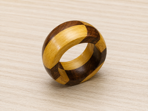 Anillo de servilleta moderno de madera de 5 cm de ancho, diseño duradero para decoración de mesa - Product Image 2