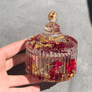 ชุดโหลผลไม้อบแห้งเรซิ่นหรูหราเป็นมิตรกับสิ่งแวดล้อม สำหรับตกแต่งโต๊ะบ้าน ทำมือ 100% วาดลายด้วยมือ ราคาขายส่งสูง - Product Image 1