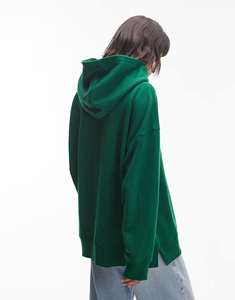 Hoodie d'hiver pour femme à poignets côtelés extensibles, pull épais de haute qualité, respirant, confortable, coupe décontractée, surdimensionné - Product Image 4