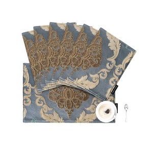 2024 Embroidered 100% Cotton 3d Model Merry Christmas <b>Placemats</b> Set of 4 12x18 Inch Seasonal Winter Holiday Table Mats for Party - Product Image 6