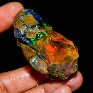 Terrifique qualité supérieure 100% naturel Welo feu éthiopien opale huile brute pierre précieuse en vrac pour la fabrication de bijoux opale huileuse - Product Image 1