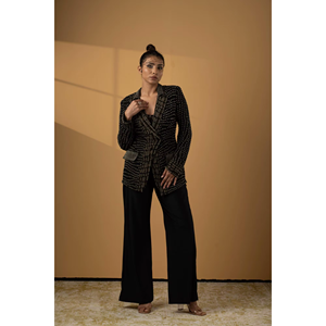 Novedades para Mujer, Vestidos con Adornos Elegantes |   Conjunto de Chaqueta y Pantalones |   Conjunto de Dos Piezas de Diseñador para Fiesta, Especial para Bodas |   Proveedor de Artículos para Eventos - Product Image 1