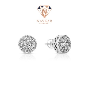 Luxury Hip Hop Jewelry Sparkling Moissanite Studs Wedding Gift Moissanite <b>Earrings</b> Statement Stud <b>Earrings</b> for <b>Womens</b> - Product Image 1