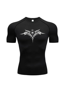 New <b>Compression</b> T <b>Shirt</b> <b>for</b> <b>Men</b> Short Sleeve Sport Fitness Running Cycling Gym Elastic Quick Dry Dynamic Fit Rash Guard Gear - Product Image 1