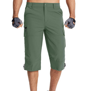 Pantalones Cortos Cargo para Hombre, Fáciles de Usar, Transpirables, Antibacterianos, Resistentes al Agua, Tejido Elástico de Alta Elasticidad, Cierre con Cordón - Product Image 1