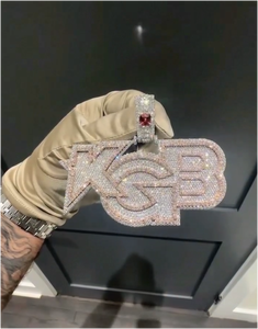 Fashion <b>Rapper</b> Jewelry Fully Iced Out Moissanite Letter Pendant for Cuban <b>Chain</b> Sterling Silver 925 Moissanite Custom Pendant - Product Image 2