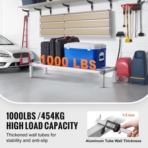 Scaffalatura Commerciale in Alluminio Saldato per Alimenti, 48 x 14, 8 Ripiani, Capacità 450 kg - Product Image 4