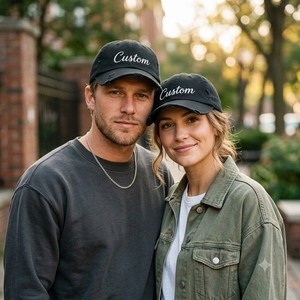 Casquette de baseball personnalisée brodée unisexe réglable non structurée style décontracté classique avec boucle métallique et visière incurvée effet vieilli - Product Image 6