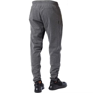 Pantalon de survêtement gris imprimé pour homme avec empiècements latéraux noirs, taille élastique, décontracté, respirant, en toile imperméable, idéal pour l'hiver - Product Image 2