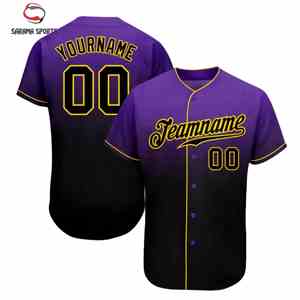 Maillot de baseball respirant personnalisé sur mesure avec impression numérique par sublimation, design sur mesure OEM - Product Image 4