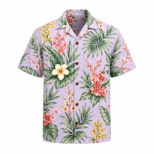 Chemise Hawaïenne Aloha Décontractée Personnalisée pour Homme, Respirante, Imprimé Floral Tropical, Manches Courtes, Col Cubain, Tenue de Plage pour Vacances - Product Image 5