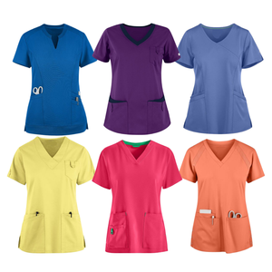 Alta calidad Top Scrubs enfermería moda nuevo estilo deportivo uniforme médico ropa de hospital para mujer-Saomai FMF VN uniforme - Product Image 1