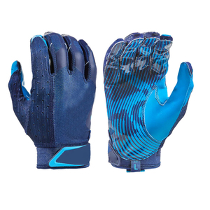 <b>Full</b> Finger Football Gloves Blue Camo Print Non <b>Slip</b> Outdoor Sports Gloves Unisex All Seasons Hook And Loop Closure - Product Image 1