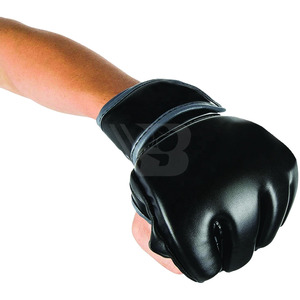 ถุงมือหนัง MMA แบบครึ่งนิ้ว ปักโลโก้ได้ สายรัดข้อมือปรับได้สามชั้น คุณภาพสูง กันลื่น เหมาะสำหรับฝึกซ้อมมวยกลางแจ้ง - Product Image 4