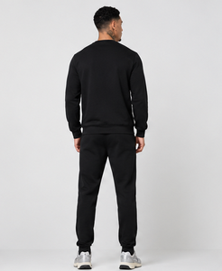 Ensemble de survêtement décontracté noir pour homme, sweat-shirt à manches longues, pantalon de jogging, vêtements de sport - Product Image 3